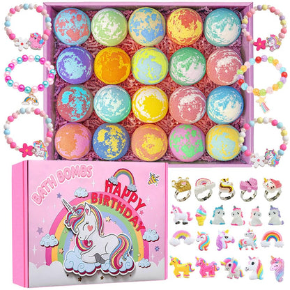 Organic Kids Bath Bombs with Surprise Inside